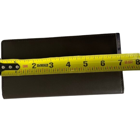 Tod's Italy Brown Barretta MET Leather Vertical Wallet, XAMBRRB7449PULS81 - Picture 3 of 11